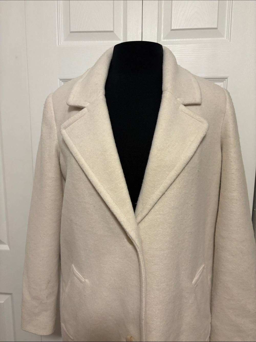 NWT Z Supply Conway Plush Coat Sea Salt White Midi Long Jacket Size Small. - Picture 2 of 12